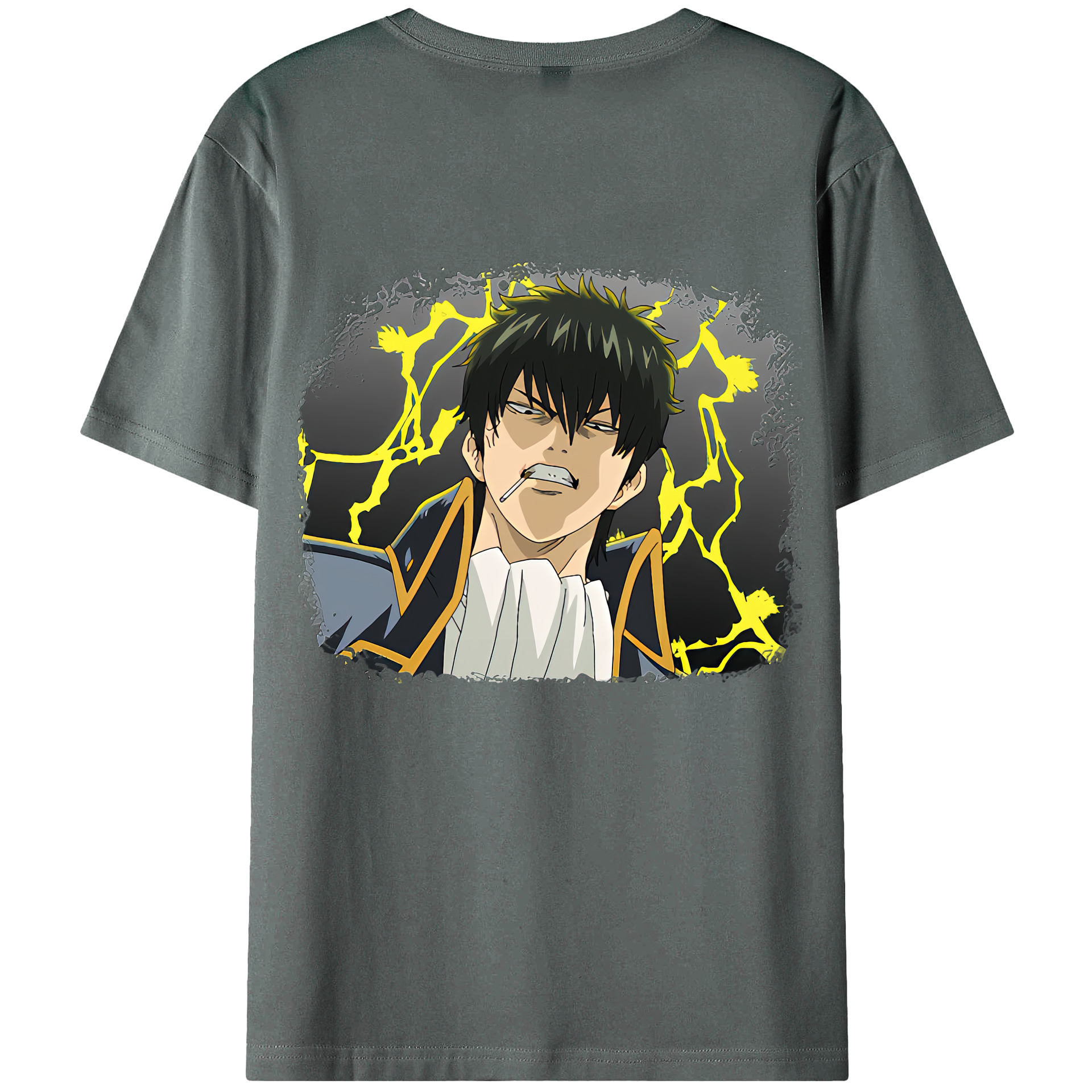 （画像用） ぎんたま 坂田銀時（さかたぎんとき） 神楽 志村新八（しむら しんぱち） GINTAMA Sakata Gintoki Kagura Shimura Shinpachi 綿100％半袖Tシャツ（背面プリント）